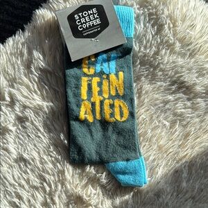 Men's Green and Blue Socks